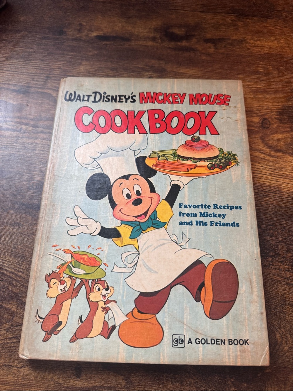 VTG Walt Disney's Mickey Mouse Cookbook Hardcover 1975 Golden Press Recipes Kids